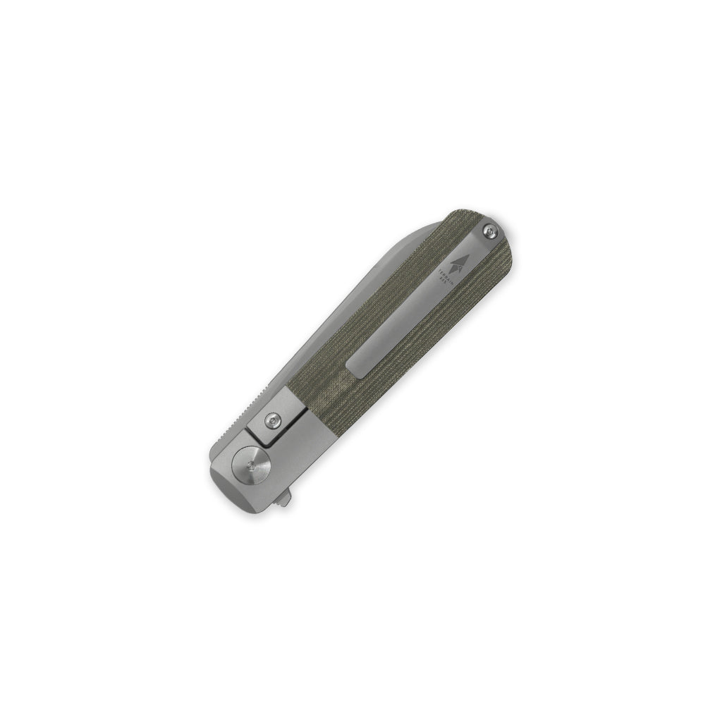 Otter Flip-ATB OD Green Linen Micarta